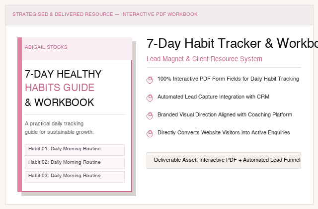 7-Day Healthy Habits Guide & Interactive Workbook