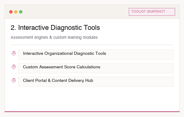 Interactive Diagnostic Tools Snapshot